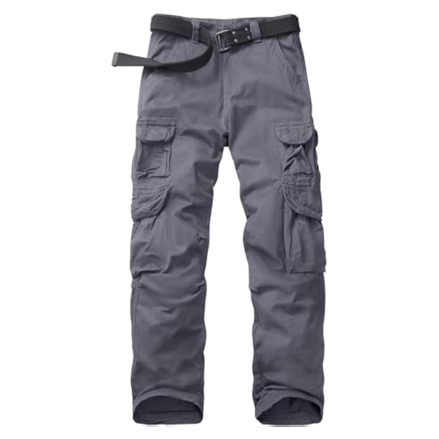 Men's Cargo Pants Cotton Ripstop Hiking Work Pants Comfort Casual Outdoor Pants with Multi Pockets