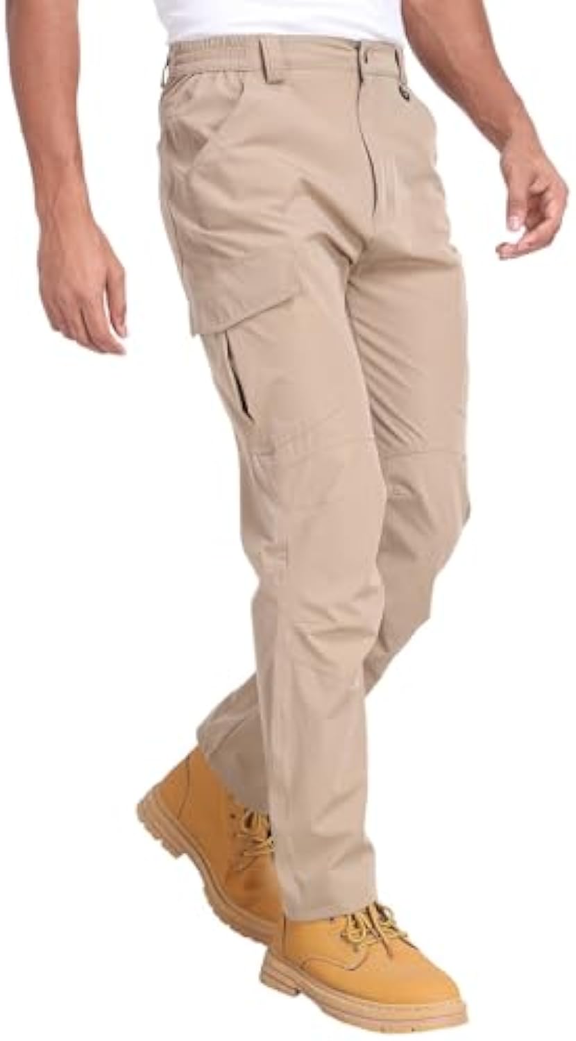Men's Hiking Cargo Pants Water Resistant Quick Dry Lightweight Pants for Fishing Camping Running Work Outdoor