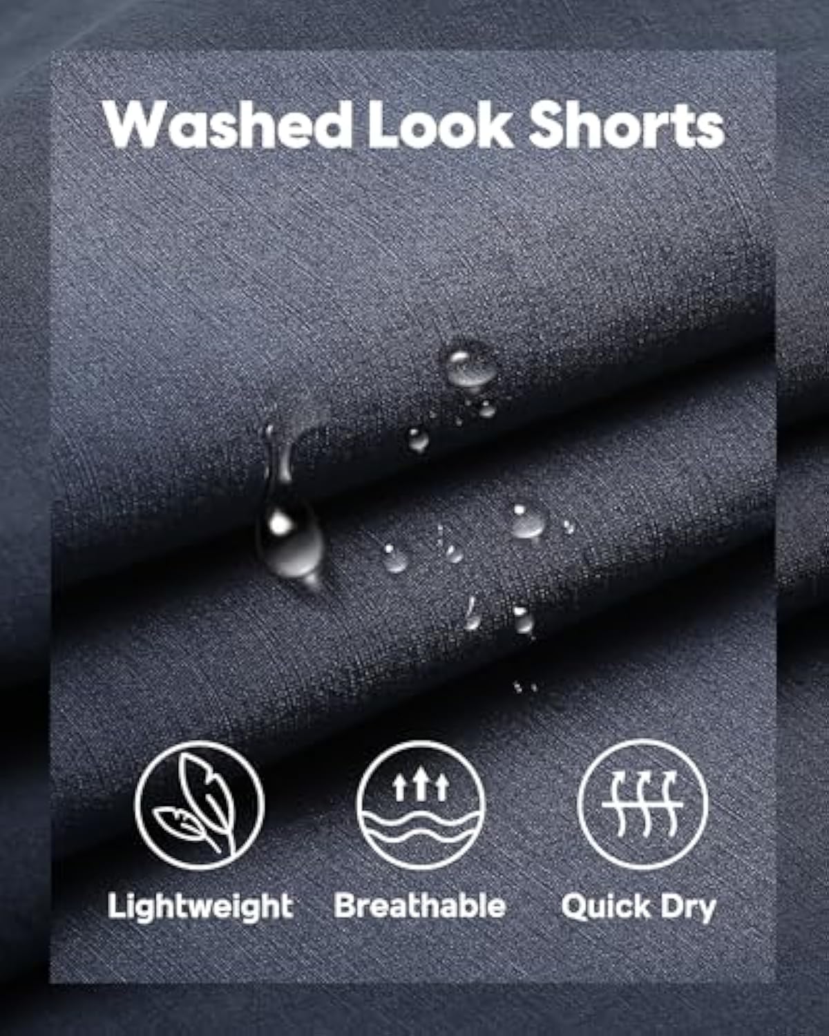 Men's 5 inch Inseam Shorts Pull-On Relaxed Fit Comfort Stretch Short Shorts with Pocket