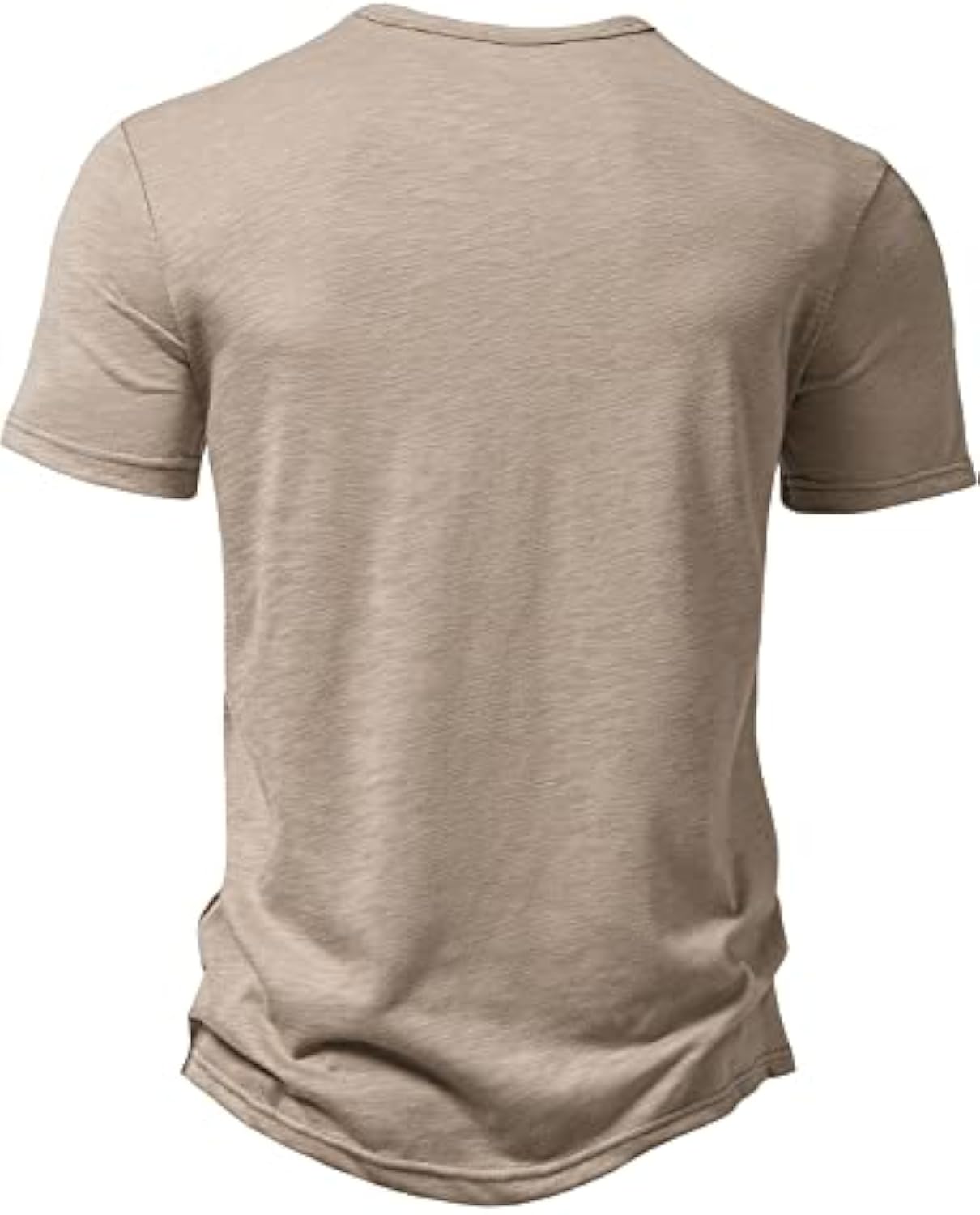 Men's Short Sleeve Henley Shirt Casual Stretchy Slim Fit T Shirt